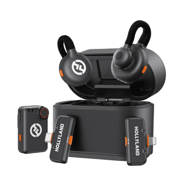 Hollyland LARK M2S Combo 2-Person Wireless Microphone System for Cameras and Mobile Devices